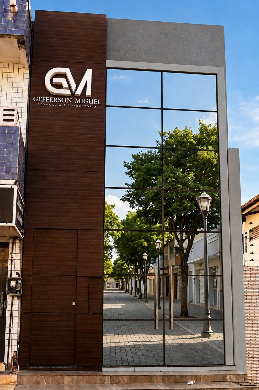 Fachada da sede do escritório em Piancó, Paraíba